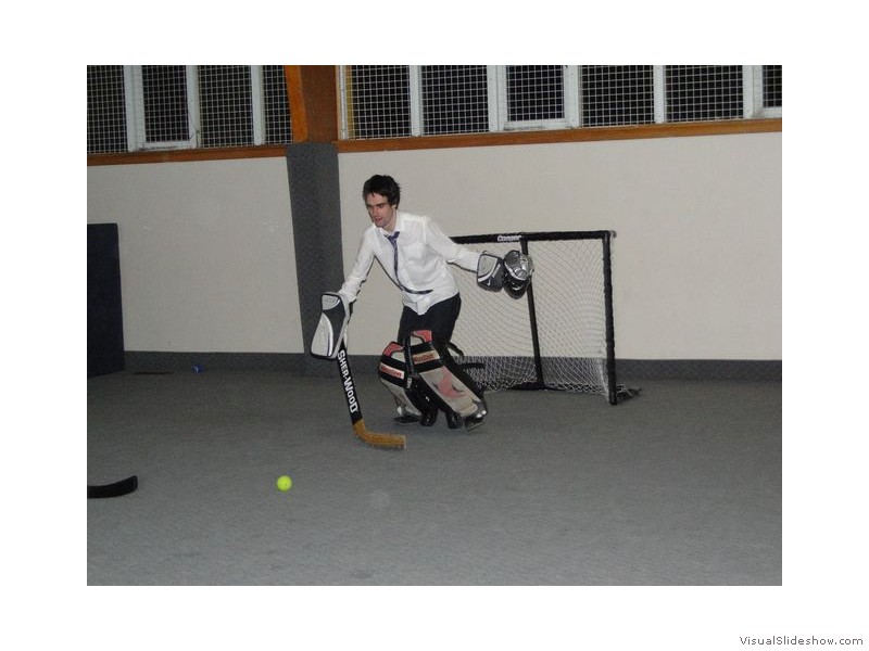 Colin the Goalie at Christmas