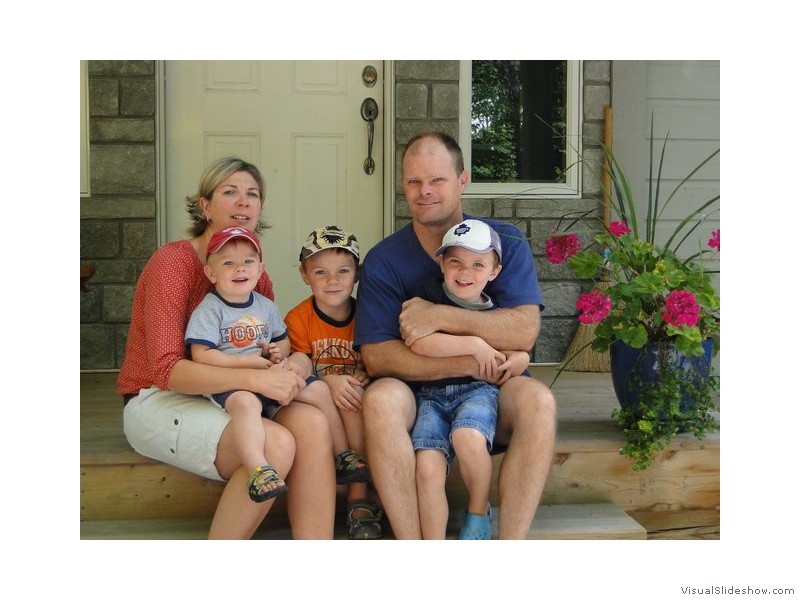 Jenn, Adam, Bryce, Dave, Simon at Home