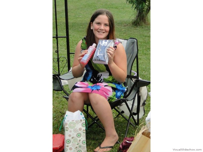 Rachel at Christmas in July