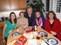 Carli, Cele, Nick, Sonja and Melanie at Holiday Gathering
