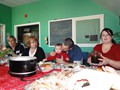 Cheryl, Heather, Jeremy, Kaehl, Aislinn at Christmas
