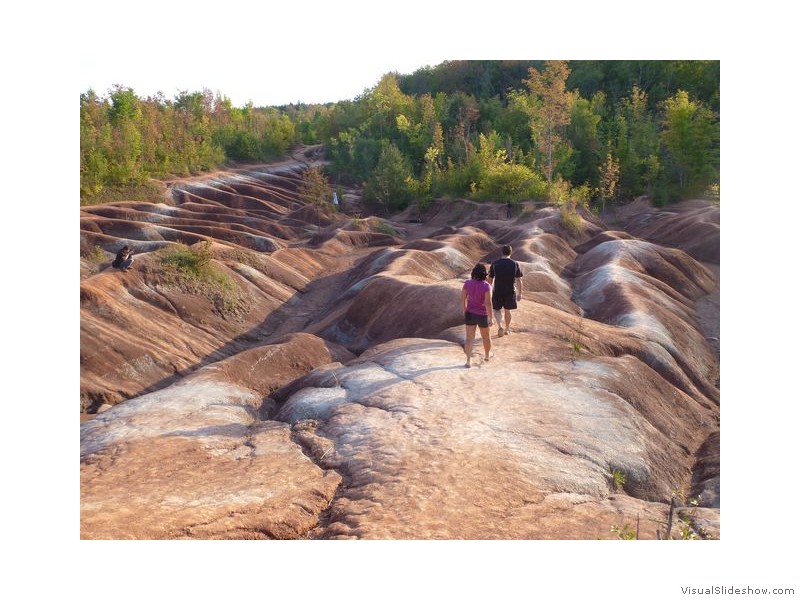Cathy and Mike at the Cheltenham Badlands