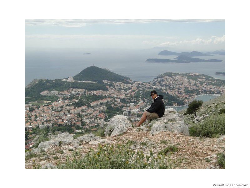 Dubrovnik and the Elaphite Islands from Srdj Mountain