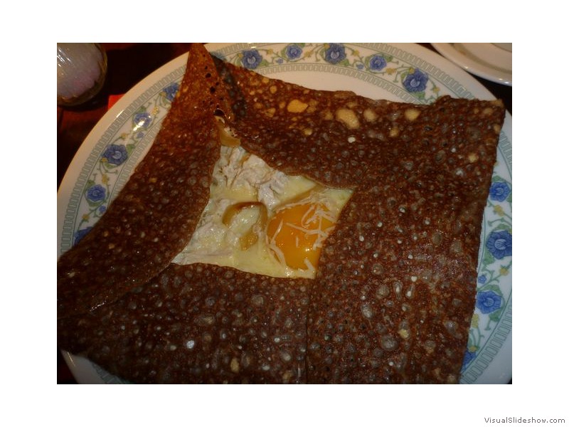 Gallette with Egg and Chicken, Paris