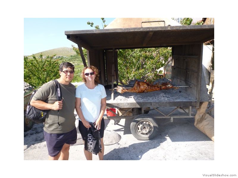 Mike and Rhonda by Roasting Lamb, Croatia