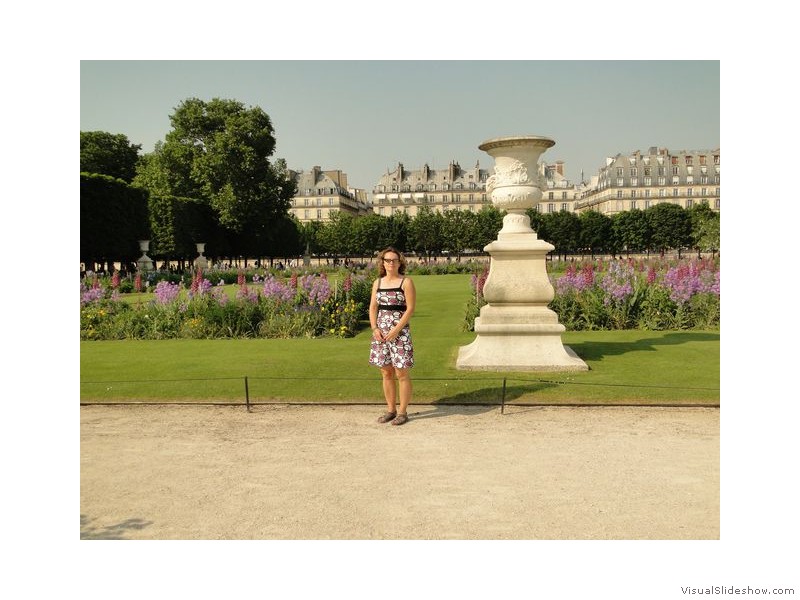 Rhonda in Tuileries Gardens, Paris