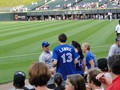 Brett Lawrie with his Aunt and Cousin in Chicago