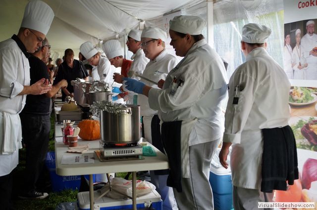 Chefs Inside Soup Tent, Holland Marsh Soup Fest