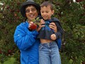 Mike and Connor with Picked Apple 2