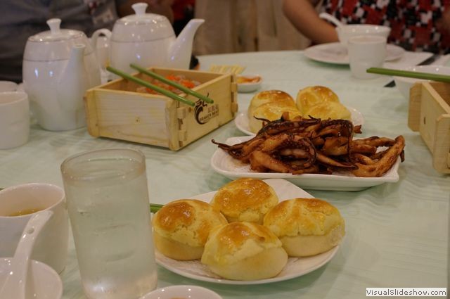 BBQ Pork Buns and Calamari