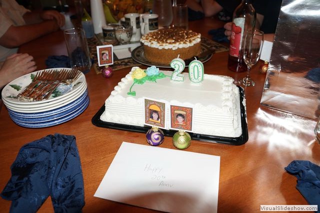 Happy 20th Anniversary Cake 1