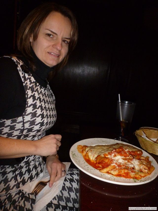 Rhonda with Veal Parmesan