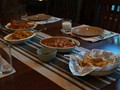 Potatoes, Cauliflower, Butter Chicken, Samosas