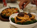 Tofu, Mushroom and Brocolli Dish