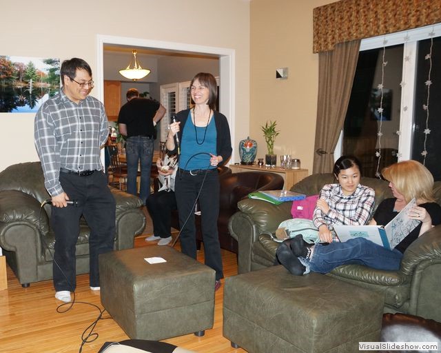 Brian, Lynn, Yuki, Gail at Karaoke