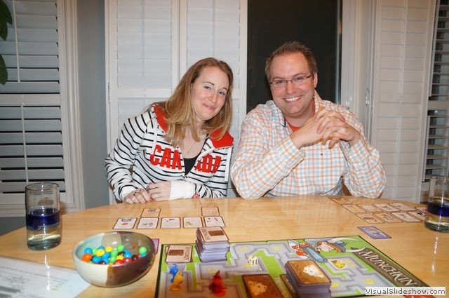 Christina and Terry with the Munchkin Board