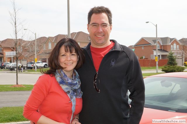 Dan and Tracey by the Sports Car
