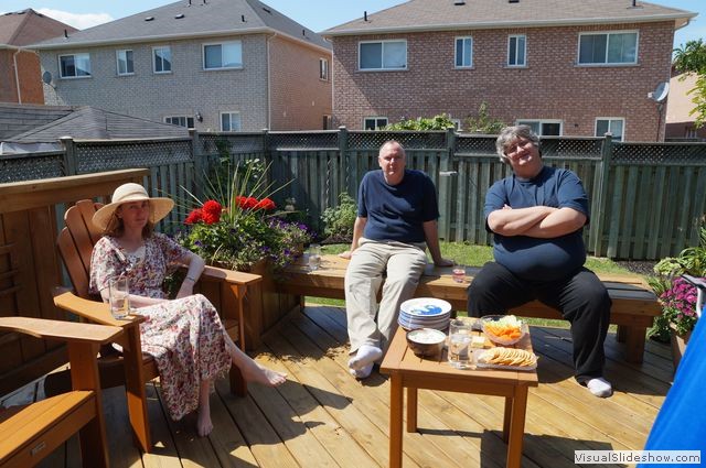 Sheila, Rick and Scott with the Cheese