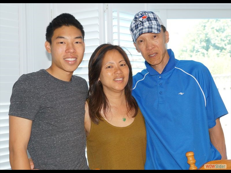 Dennis 80th - Brad, Lisa and Babe