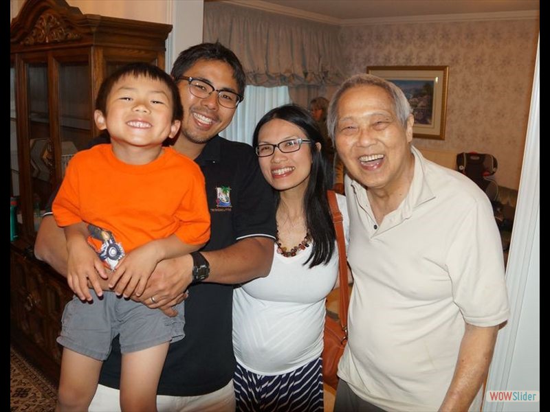 Dennis 80th - Kai, Shaun, Stefani, Dennis