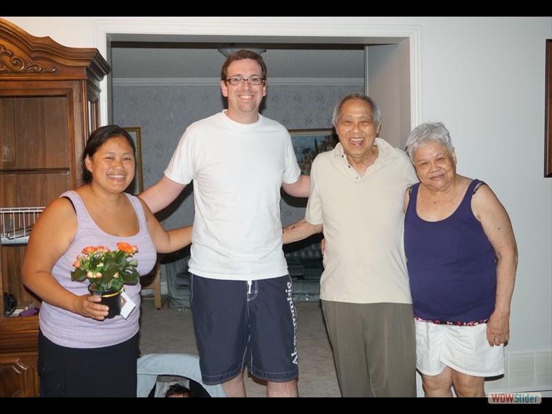 Dennis 80th - Kelly, Simon, Dennis, Monica