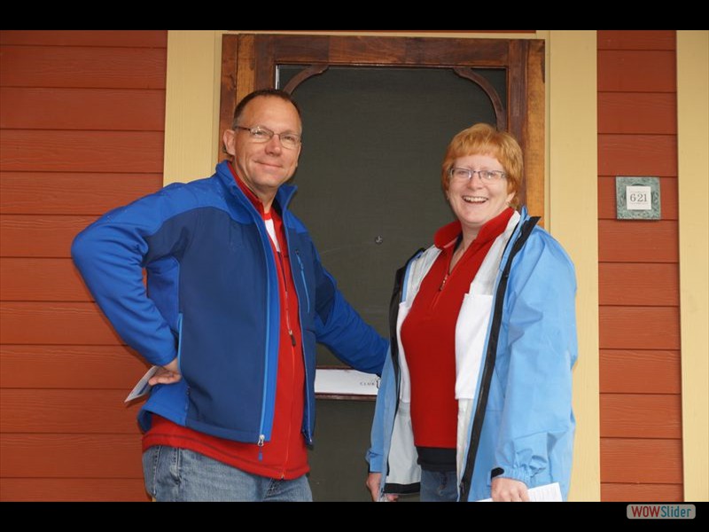 Victor and Laura in Front of Chalet