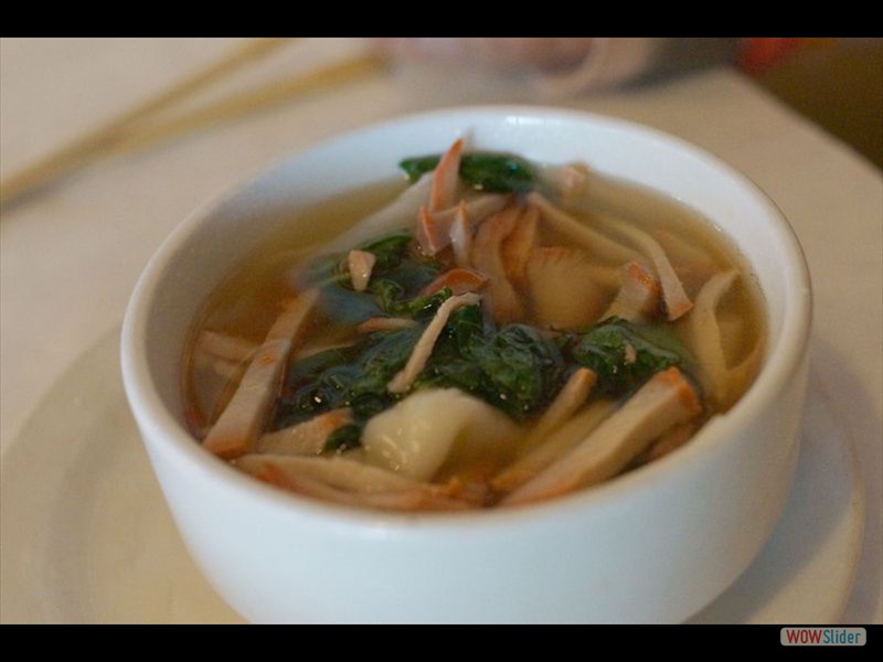 Dinner - Wonton Soup with Char Siu