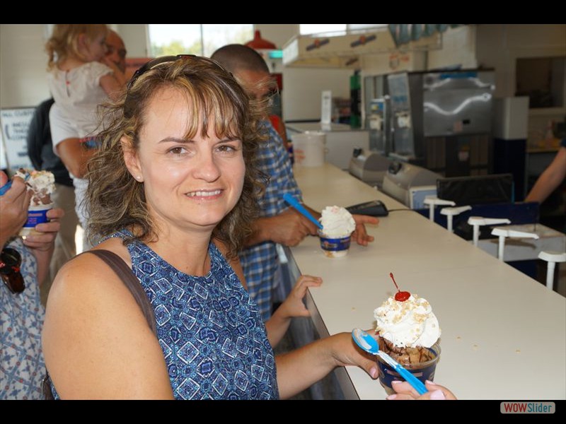 Rhonda with Her Avondale Sundae
