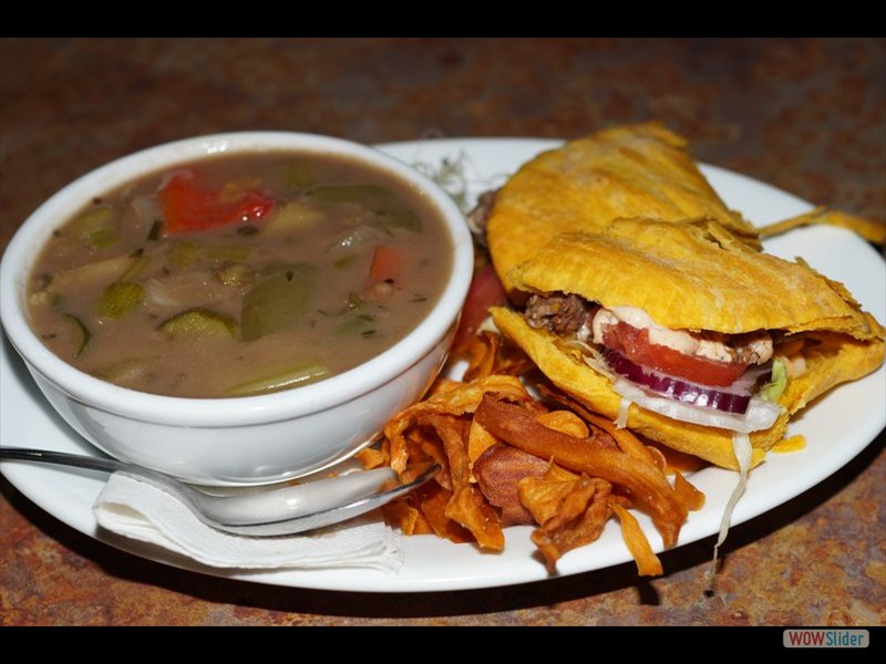 Soulvye Soup and Stuffed Patty