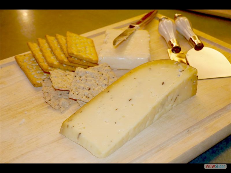 Truffle Gouda, Old Cheddar and Crackers