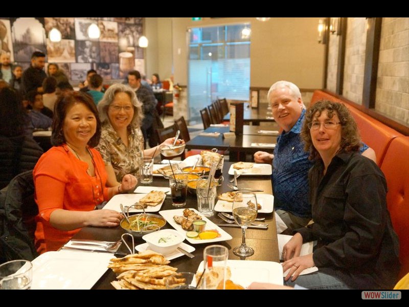 Cathy, Sheree, Nick and Melanie at Rhonda's Birthday Dinner