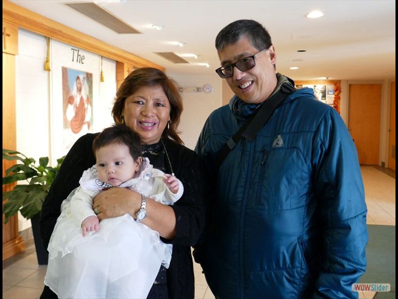 Sarah Baptism - Sarah, Richie, Mike