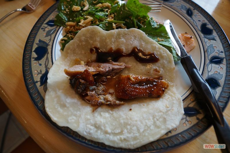 International Night Dinner - China - Honey Duck (Our Version of Peking Duck)
