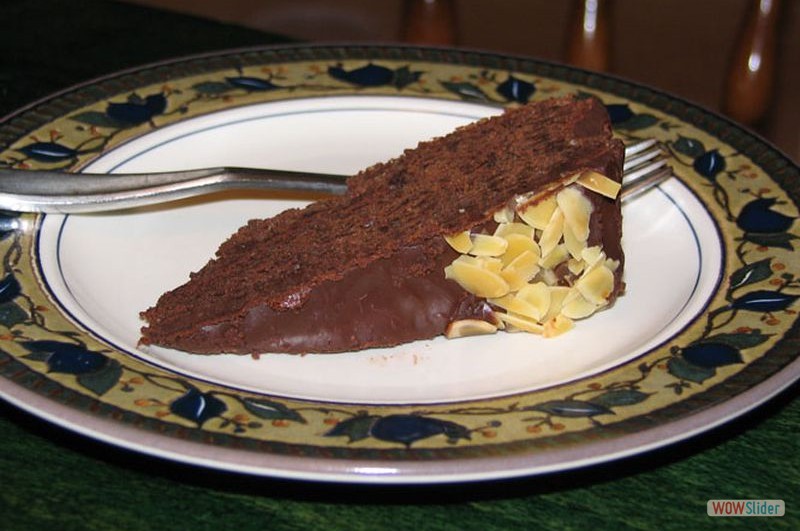 International Night Dinner - Dessert - Flourless Chocolate Almond Cake