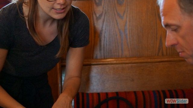 Corey Getting Instructions on How to Eat His Dizi