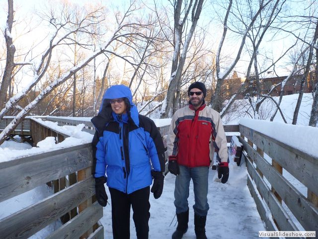 Mike and Andrew on River Walk, St. Jovite