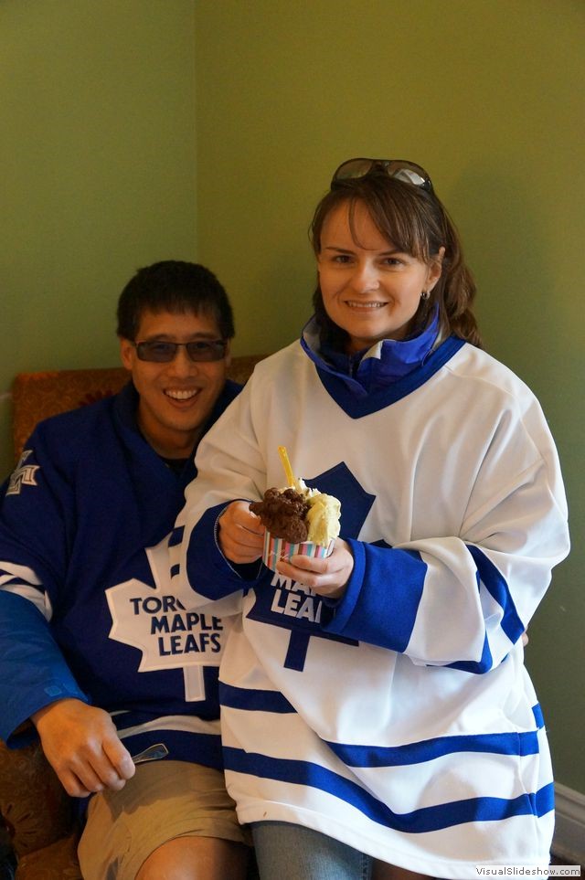 Mike and Rhonda with the Gelato, Ottawa