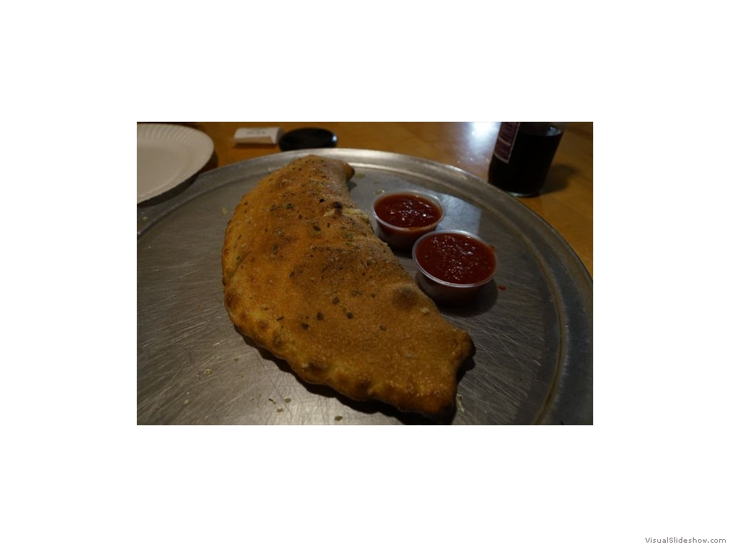 Calzone at New York Pizza