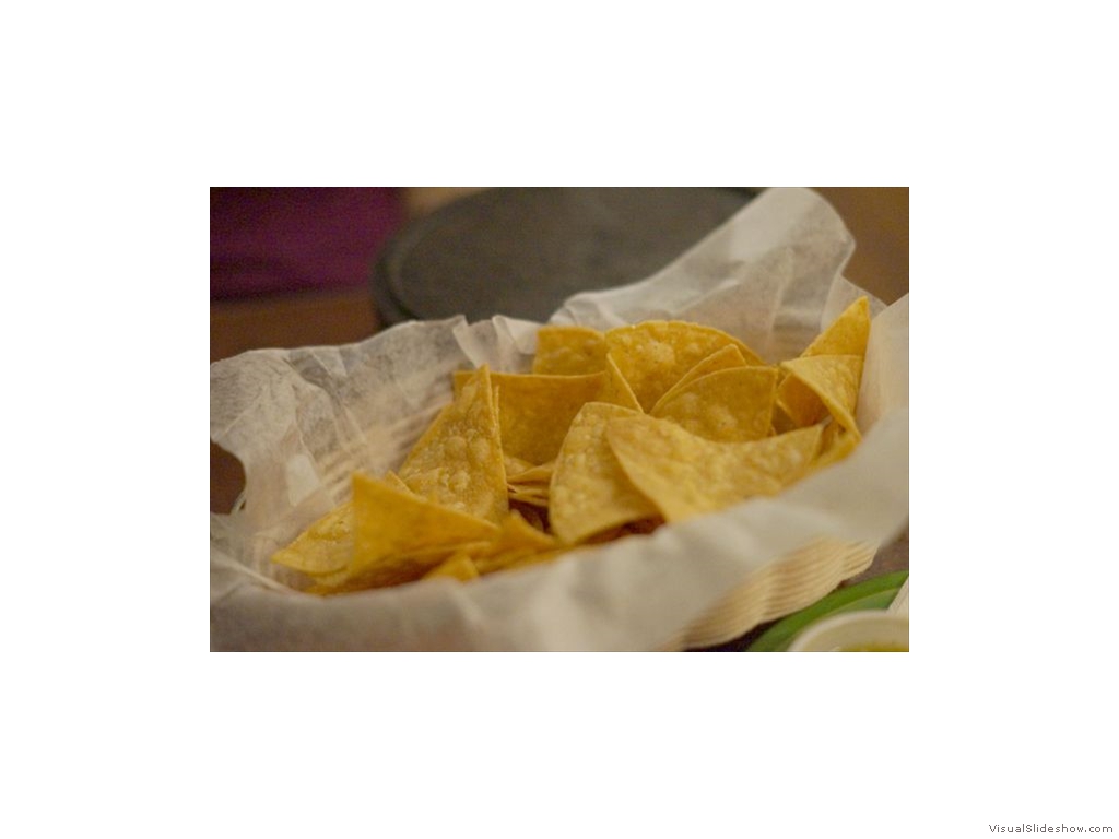 Fresh Natcho Chips at at Viva Taqueira
