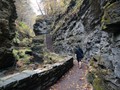 Watkins Glen State Park - Mike Approaching Steps