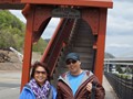 Cathy and Mike by the Duquesne Incline Pedestrian Overpass