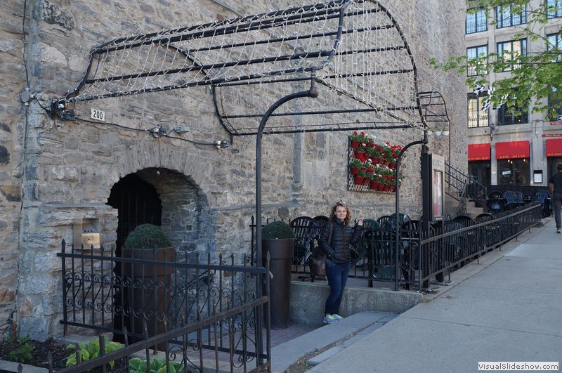 Rhonda by Pretty Restaurant Entrance, Old Montreal