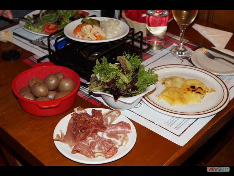 Au Mazot Suisse Restaurant - Raclette Meal