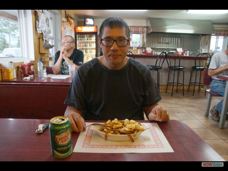 Lac St Paul - Mike at Casse Croute Richard