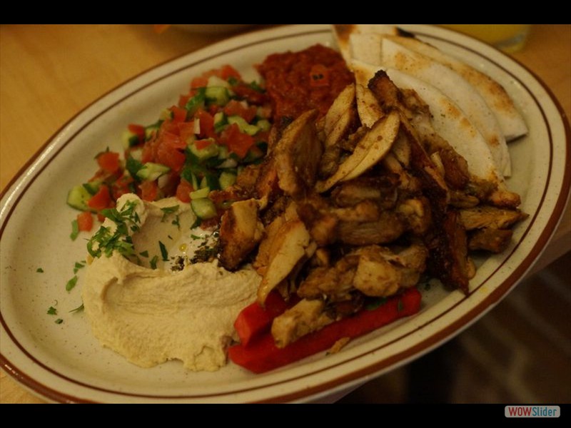 Sumac Restaurant - Chicken Schwarma Dinner