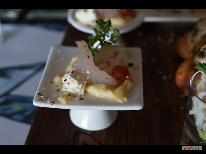 Le Table des Roys Restaurant 07 - Halibut Ceviche with Beet Mousse