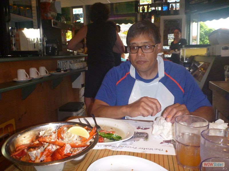 Water Prince Shop Restaurant 07 - Mike Finished Eating the Full Lobster